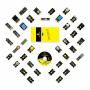Набор датчиков Keyestudio Sensor kit 37 в 1 KS0068 для Arduino в органайзере