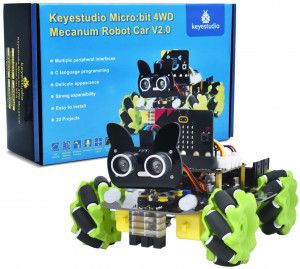 Конструктор Робо-автомобиль на Micro:bit 4WD V2.0 от Keystudio (без micro:Bit)