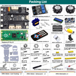 Повнопривідна робоплатформа з колесами Adeept Mecanum Wheels на Raspberry Pi Pico