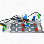 Розумний набір керування дорожнім рухом "Keyestudio Kidsbits Intelligent Traffic System Kit" на Arduino (сумісний з Lego)
