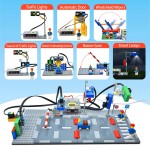 Розумний набір керування дорожнім рухом "Keyestudio Kidsbits Intelligent Traffic System Kit" на Arduino (сумісний з Lego)