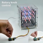 Светодиодный Куб RGB 4x4x4 от Keyestudio (голосовое управление, поддержка C++ /Scratch)