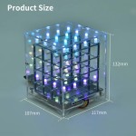 Светодиодный Куб RGB 4x4x4 от Keyestudio (голосовое управление, поддержка C++ /Scratch)