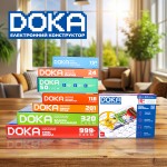 Конструктор электронный Doka "Первые шаги в электронике (А)" (15 схем)