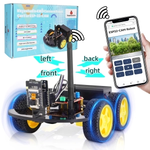 Повнопривідна робоплатформа ESP32 Car Kit з камерою від Keyestudio