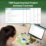 Навчальний набір IOT ESP32 із підтримкою програмування на MicroPython/Arduino C (130+ проектів) від Keyestudio Навчальний набір IOT ESP32 із підтримкою програмування на MicroPython/Arduino C (130+ проектів) від Keyestudio