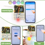 Навчальний набір IOT ESP32 із підтримкою програмування на MicroPython/Arduino C (130+ проектів) від Keyestudio Навчальний набір IOT ESP32 із підтримкою програмування на MicroPython/Arduino C (130+ проектів) від Keyestudio