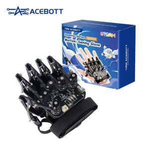 Перчатка дистанционного управления ACEBOTT QD023 с 5 энкодерами, акселерометром и усовершенствованным контроллером ESP32 для управления роботом