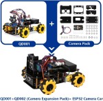 Пакет расширения QD002 3MP Camera для робота-автомобиля ACEBOTT QD001 ESP32 4WD WiFi