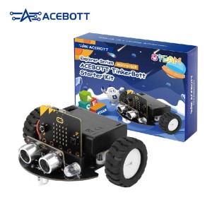 Набор STEM для создания роботизированной машины ACEBOTT QD024 Micro:bit. Поддерживает программирование MakeCode.