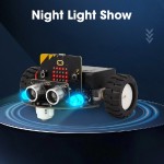 Набор STEM для создания роботизированной машины ACEBOTT QD024 Micro:bit. Поддерживает программирование MakeCode.