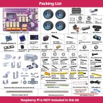 Робоплатформа Adeept PiCar Pro V2 з маніпулятором та камерою 1080P HD для Raspberry Pi 5/4/3