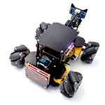 Робоплатформа Adeept 4WD Mecanum Wheel Smart Car Kit для Raspberry Pi 5/4/3 (Без платы) отслеживание линии, трассировка света, обход препятствий, OpenCV