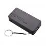 Портативний зарядний пристрій Powerbank 2x18650 з виходом USB (Колір: чорний + білий)