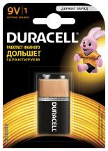 Батарейки Duracell Basic 9В 6LR61, 1шт. (Крона)