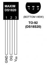 Датчик температури DS18S20 цифровий (оригінал)