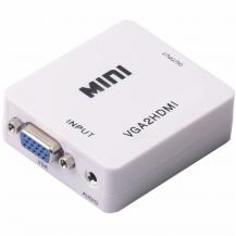 Конвертер VGA to HDMI + audio mini-BOX