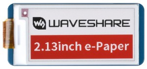 Дисплей трьохкольоровий Waveshare E-Ink HAT 2.13" 212x104 для Raspberry Pi