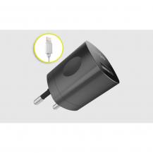 Мережевий зарядний пристрій Dotfes Travel Adapter Set Lightning Cable C04 чорний для IPhone