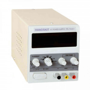 Лабораторний блок живлення Handskit PS-1502D, 15B, 2A c цифровою індикацією (0-15В 2А)