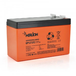 Аккумуляторна батарея MERLION AGM GP1272F2 PREMIUM 12В 7.2Аг 150x65x95(100) Q10