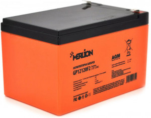 Акумуляторна батарея MERLION AGM GP12120F2 12В 12А·ч 150x98x100мм