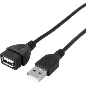 USB 2.0 подовжувач AM/AF 3.0м (колір білий або чорний)