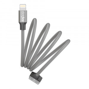 Кабель Dotfes Lightning to USB A03 Frosted TPE Tarnish для IPhone