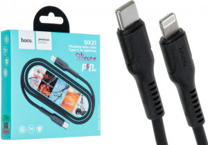 USB кабель Hoco DX21 Silicone Type-C to Lightning 1м