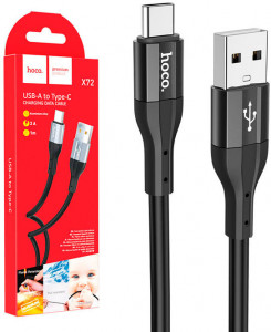 USB кабель Hoco X72 Type-C 1м (чорний)