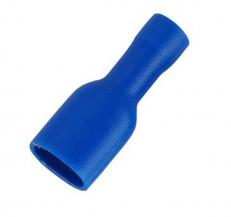 Клема кабельна плоска (мама) 1.5-2.5 мм2, 4.75х0.8 мм, синя
