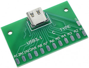 Плата-перехідник USB Type-C на DIP 2.54