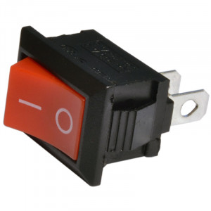 Выключатель MRS-101 клавишный мини (красный)