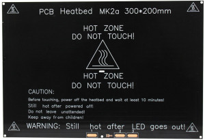 Нагрівальна платформа Heating Bed MK2A 300х200мм 12В
