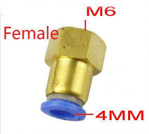 Фітинг PCF4-M6 для тефлонової трубки 3D принтера