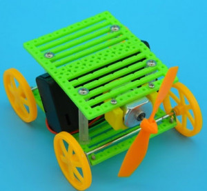 Тележка с пропеллером Fans Wind Trolley DIY Toy Car
