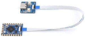 Мініатюрна плата розробника Waveshare RP2040-Tiny з платою-адаптером