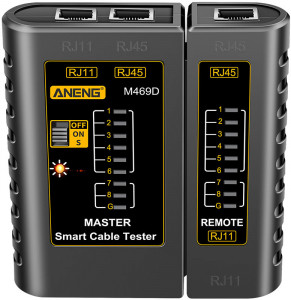 Ethernet тестер ANENG M469D Network 3 RJ45 и RJ11