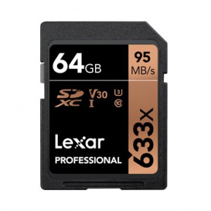 LEXAR 64GB Professional 633x SDXC UHS-I cards