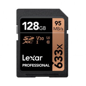 LEXAR 128GB Professional 633x SDXC UHS-I cards