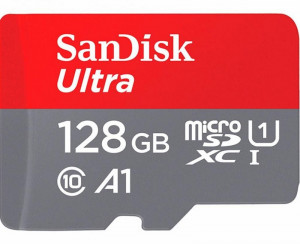 SanDisk 128GB Ultra microSDHC UHS-I Card A1 Class 10