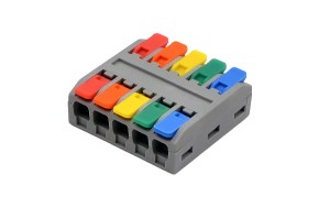 Клема соединительная универсальная проходная 5 контактов DF-2-XM/2-5A