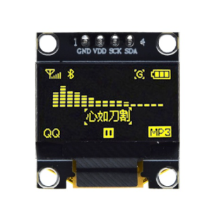 Дисплей OLED S0.96" I2C 128x64 (жовтой)