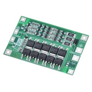 Плата заряду і захисту Li-Ion з балансуванням BMS 3S 60A Balance