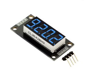 LED-індикатор 4-розрядний 0.36" на TM1637 синій