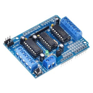 Сдвоенный шилд шаговых двигателей на L293D