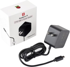 Блок живлення Raspberry Pi 27Вт USB-C PD (Чорний, розетка USA)