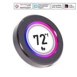 2.1" круглый сенсорный HMI IPS дисплей 480*480 c ESP32-S3 и поворотной ручкой от Elecrow CrowPanel