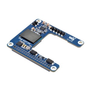 Адаптер PoE HAT (H) для Raspberry Pi 5 / CM 5, 5В 5А підтримка 802.3af/at із ізольованим перетворювачем живлення