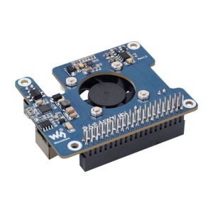 Адаптер PoE HAT (F) для Raspberry Pi 5 / CM 5, 5В 4.5А / 12В 2А поддержка 802.3af/at с изолированным преобразователем питания
